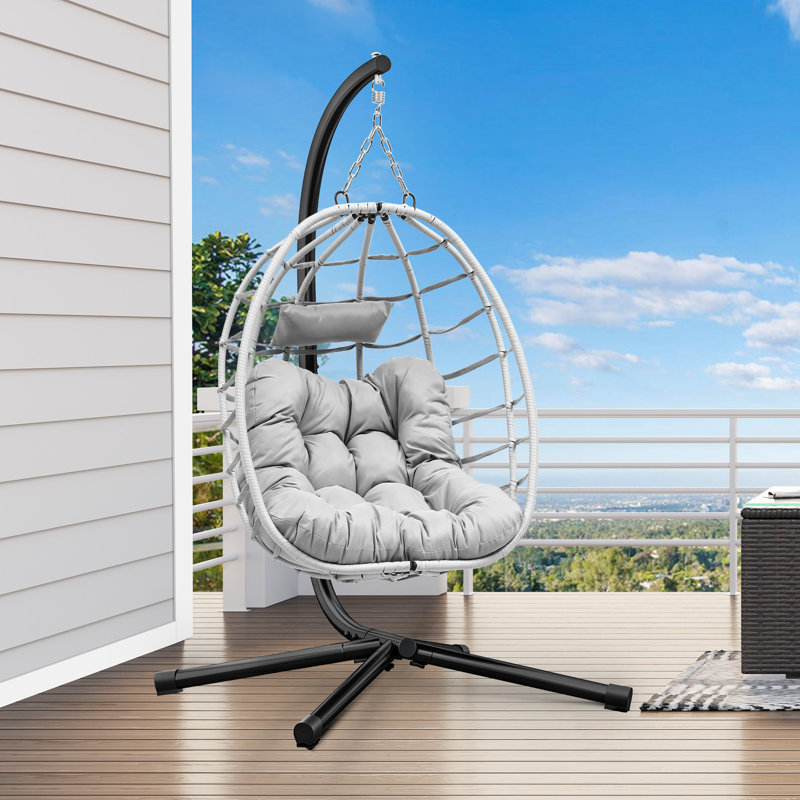 Dakota Fields Zuriah Egg Chair with Stand Reviews Wayfair